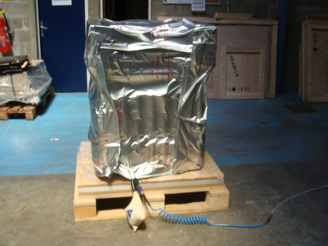 emballage sous vide avec des sachets déshydratants